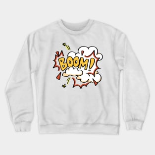 Boom explosion effect art Crewneck Sweatshirt